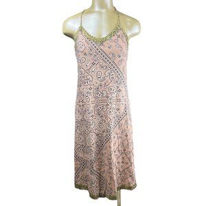 intimissimi small supima pink green bandana dress